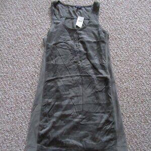 Splendid Sleeveless Army Green Print Dress Size Small NWT